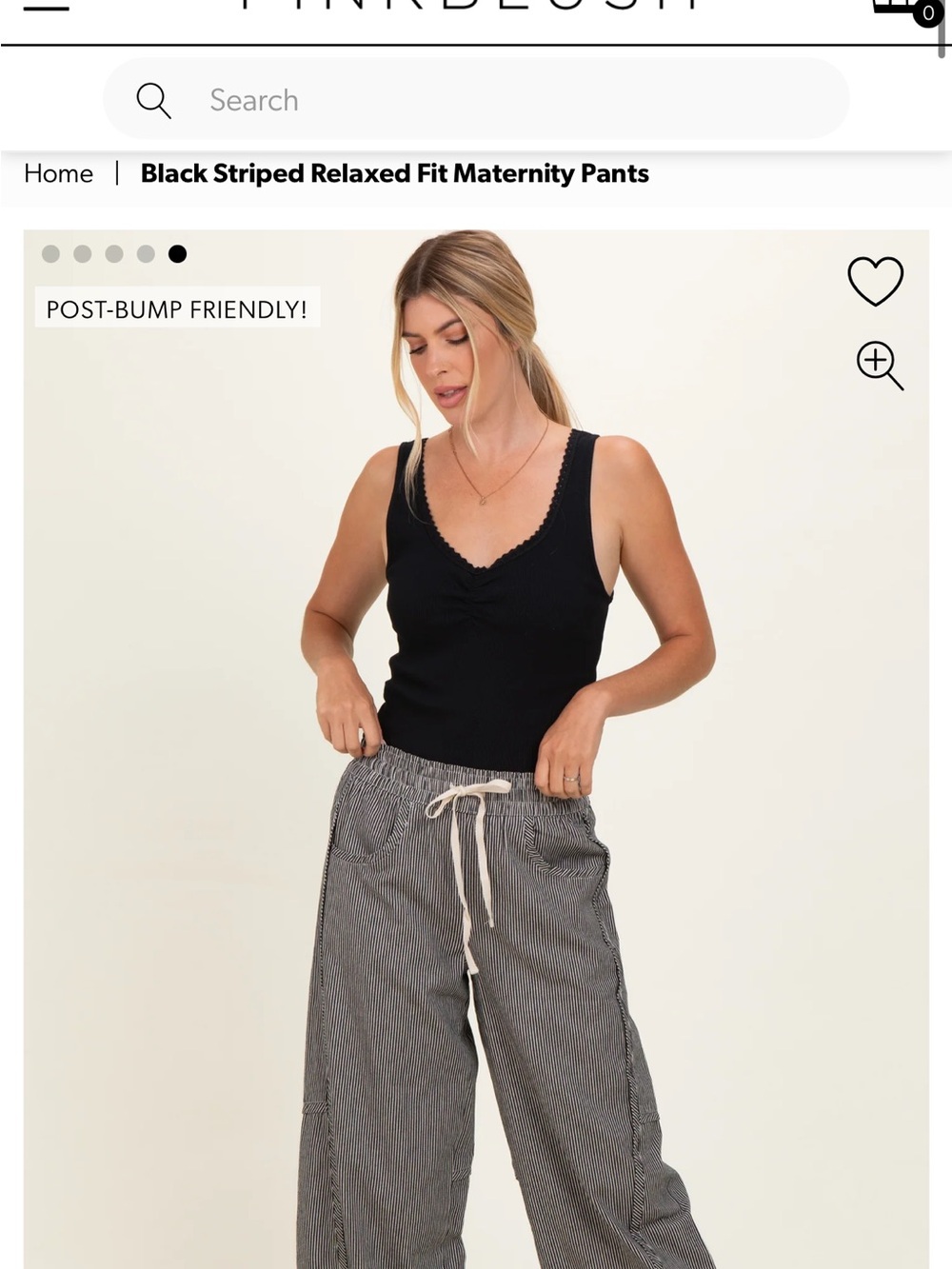 Pinkblush Black and white pants